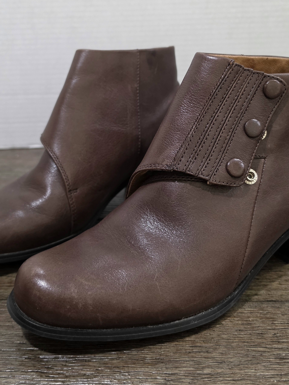 Ariat Spat II 96320 Women’s 8B Brown Leather Ankle Boots Booties NWOT